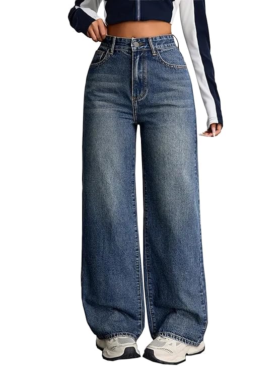 High Waist Baggy Jeans