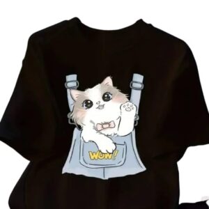 Oversized Cotton Blend T-Shirt